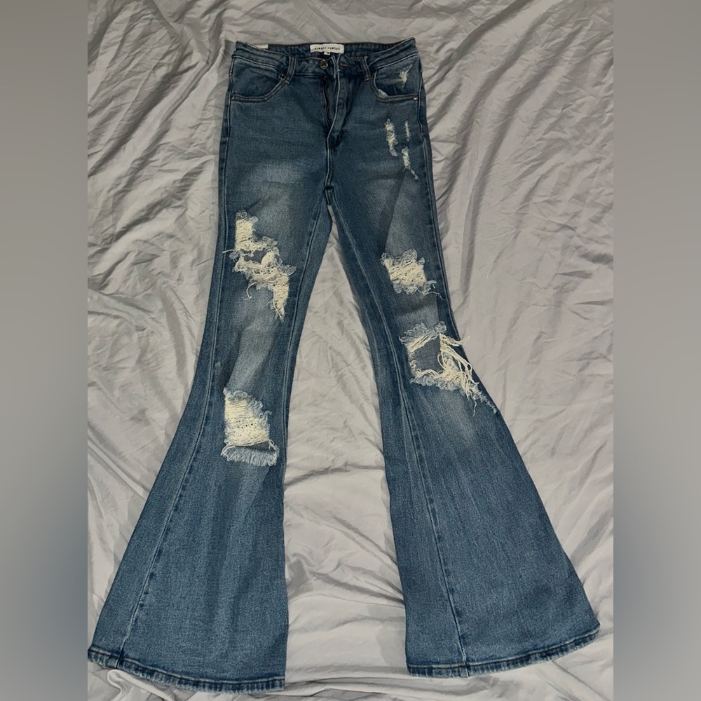 High-rise flare legs